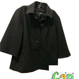 GAP Women's Charcoal Cape Jacket